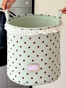 Wave Point Foldable Dirty Clothes Basket Storage Basket, Bathroom Laundry Basket, Toy And Miscellaneous Storage Basket Storage Bucket - Multicolor - View 6