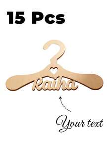 Personalized Name Mini Hangers, Custom Wooden Name Hangers, Suitable For Small Clothing And Pet Clothes, Home Storage Small Wardrobe Hooks - Multicolor - View 18