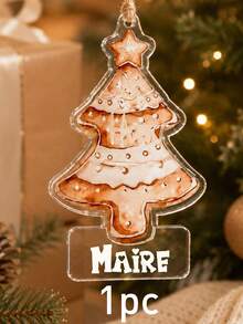 Custom Name Christmas Ornament, Personalized Santa Reindeer Tree Hanging Decor, Festive Holiday Style, Customized Christmas Tree Decoration, Customizable Name Pendant, Christmas Home Decor, Holiday Keepsake Gift, Bag Charm, Gifts For Family, Friends - Style a - View 13