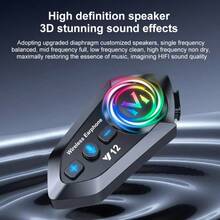 Tai nghe không dây cho mũ bảo hiểm xe máy Y12, âm thanh HiFi, chống ồn, loa mũ bảo hiểm, micro, tự động trả lời, BT5.3, tương thích với mũ bảo hiểm nửa mặt và cả mặt, hỗ trợ kết nối hai điện thoại, lý tưởng cho lái xe ngoài trời, lựa chọn hàng đầu cho những người đam mê lái xe - Y12 (Không có đàm thoại) - Xem 6