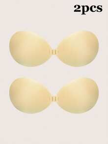 2/4/10pcs Women's Invisible Silicone Push-Up Bra | Instant Lift, Round Cup Adhesive Bra, Suitable For Backless Evening Dresses And Special Occasion Lingerie Accessories - Multicolor - View 11