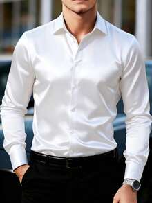 Men Party Stage Clothing - Black and White - View 1