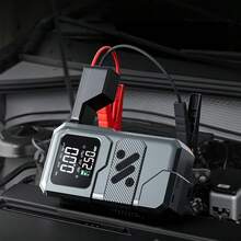 Car Emergency Jump Starter Portable Car Air Pump All-In-One Battery Jump Starter Power Bank - Wireless - View 3