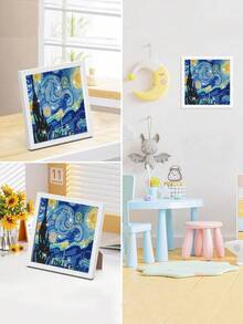 Manovix 1 Set DIY Frameless Diamond Painting Cartoon Landscape Diamond Embroidery Home Decor Wall Art Gift Birthday Graduation Diamond Art - A - View 4