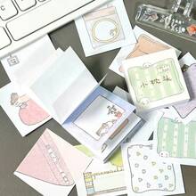 Cute Cat Sticky Notes Pad, 100 Sheets Kawaii Cartoon Memo Notepad, Aesthetic Decorative Paper For Journaling, Scrapbooking, Office School Supplies - Multicolor - View 2