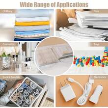 10pcs/20pcs Travel Storage Bag Set, Matte Self-Sealing Bags, Reusable And Waterproof Travel & Storage Bags, Suitable For Clothing, Travel Essentials, Etc., Durable Plastic Organizer Bags, 5 Sizes Available - View 9