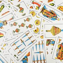 Juego de Cartas Tradicional Español con Patrón Vintage | Cartulina Resistente, Barajado Suave, Perfecto para Reuniones con Amigos y Familia, un Artículo de Juego de Mesa Casual Elegante y Práctico - Multicolor - Ver 7