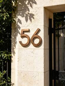 0-9 Number House Plates, Suitable For Outdoor Use. Size 8 Inches, Includes Numbers 0-9 And Letters. Can Be Installed On Doors, Used As Door Plates To Display Address And Other Information. - New Arrival - View 3