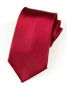 1PC Men's Solid Color Tie, Business Formal Narrow Tie (5cm Wide), Suitable For Daily Wear, Wedding, Banquet, Party, Cocktail Party, Gift - Multicolor - View 6