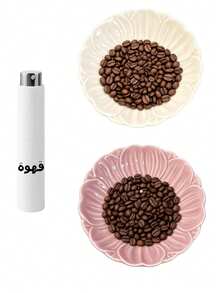 2pcs Ceramic Petal Coffee Bean Weighing Tray And Coffee Bean Spray Bottle, Coffee Bean Weighing Tray, Porcelain Tea Set Dispenser, Coffee Gift, Tea And Coffee Bean Container, Tea Accessories, Measuring Container Suitable For Coffee Or Tea Supplies - Multicolor - View 8