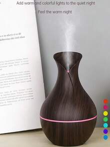 UBS Wood Grain Creative Humidifier, Aromatherapy Essential Oil Diffuser, Autumn/Winter, Humidifier Atmosphere, Small Home Fragrance Diffuser, Mist Office Desk, Christmas - Multicolor - View 6