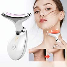 Dam Facial Anti-Wrinkle Massager With 3 Modes Of Use, EMS, Heat Compress, And 7 LED Lights. - View 2