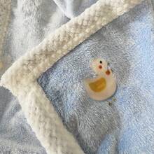 1pc 70*100cm/27.6*39.4in Baby Blanket, Soft & Comfortable, Newborn Blanket, Nursery Supplies, Suitable For All Seasons - Blue - View 4