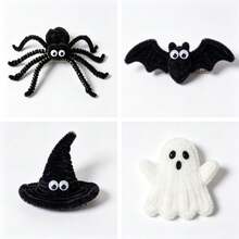 Set Perlengkapan Kerajinan Laba-laba 610pcs - Pembersih Pipa, Pom Pom, Mata Mainan, Cocok untuk Proyek Seni Sekolah DIY, Aksesoris Dekorasi Buatan Tangan Halloween - kerajinan pipa - View 5