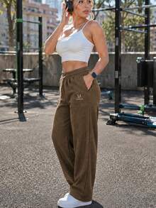 Women Pants - Coffee Brown - View 2