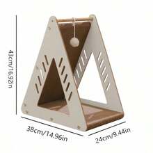 Triangular Vertical Cat Scratching Board, Sisal Rope Wear-Resistant No-Shed Cat Claw Board, Cat Toy Cat Claw Sharpener - View 2