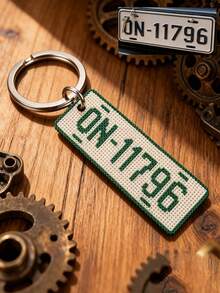Ayotu Personalized Perler Bead Keychain - Customized License Plate Design (Letters/Numbers/Patterns) Pixel Bead Style Key Ring - Ideal Gift For Driving Enthusiasts, Birthday, Anniversary, Christmas, Valentine's Day, Elegant Car Key And Bag Charm, Anniversary Gift - Multicolor - View 14