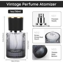 2pcs 30ml Empty Perfume Spray Bottles, Refillable Travel Sprayer Bottles With Refill Kit, For Perfume, Cologne, Skincare Toner, Homemade Air Freshener (Multiple Colors, 30ml) - White - View 4