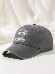 1pc Printed Pattern Casual Minimalist Men's Adjustable Baseball Cap, Adjustable Size Sun Hat Baseball Cap With Extra Wide Brim, Soft Top, Sweat-Absorbent Band, Lightweight UV Protection, Versatile Classic Style, Suitable For Outdoor Sports And Daily Wear - A - View 9