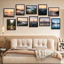 Mosearon 3pcs/2pcs/1pc Minimalist MDF Photo Frame, A4 Certificate Frame, 30*40cm Poster Frame, No Backing Paper, With Transparent Acrylic Panel; Suitable For Living Room, Bedroom And Gallery Wall Decor - MDF - View 7
