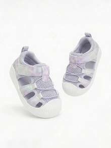 Balabala Baby Walking Shoes, Boys' And Girls' Breathable Mesh Anti-Slip Shoes, Summer - Purple - View 4