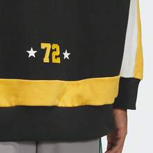 Adidas Sudadera con capucha de manga larga y bloques de color para hombre - Negro - Ver 3