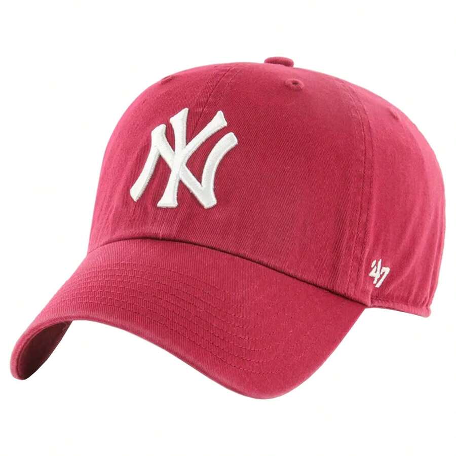 Clean Up Cap - Burgundy Men Caps B-RGW17GWSNL-DR - Maroon - View 1
