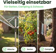 70m Steel-Core Clothesline, Turquoise, Durable Corrosion-Resistant Washing Line For Home, Garden, Balcony And Camping Outdoor - Turquoise - View 4