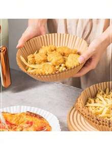 25/50/100/200pcs Square Disposable Air Fryer Liners, Paper Air Fryer Liners, Paper Basket Bowls, Baking Trays, Oven Accessories, Baking Tools, Kitchen Gadgets, Kitchen Accessories - Multicolor - View 10