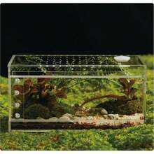 Acrylic Terrarium For Reptiles And Spiders, Small/Medium/Large Leak-Proof Breeding Box (Horizontal/Vertical), Suitable For Tarantulas, Jumping Spiders, Frogs And Geckos (Small, Horizontal) - Clear - View 1