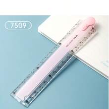 1pc Colorful Foldable Plastic Ruler, Multi-Color Portable Measuring Tool, Practical Geometric Drawing & Illustration Ruler, Classic Student Office Stationery, Back To School Season Essential, Ideal For Daily Learning And Classroom Use - Multicolor - View 15