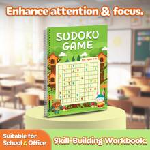 Age-Graded Sudoku Game Spiral Puzzle Notebooks, Ages 3-6, 6-9, 9-12 & 12+, Beginner To Challenge Number Logic, Focus, Critical Thinking, Problem Solving, Screen-Free Brain Games For Home Classroom Travel - Age-graded Sudoku Game - View 10