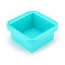 With Lid Silicone Freezing Mold Food Storage Box, Extra Large Silicone Ice Cube Tray, Food Preservation Box - Cadet Blue - View 22