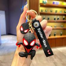 FIFA Extraordinary Spider-Man Keychain Pendant Cartoon Figure Car Key Chain Small Hanging Ornament Backpack Holiday Gift, Craft - Multicolor - View 6