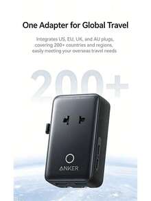 anker A9215, 5-In-1 Universal Travel Adapter, 20W PD Fast Charging, Slim And Portable, Multi-Functional Power Adapter For International Travel - Multicolor - View 2