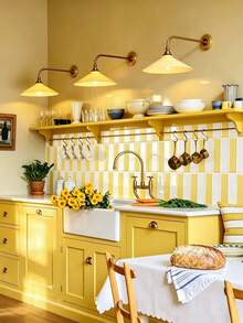 WoStick 1/10/20pcs 3D Subway Tile Self-Adhesive Backsplash Stickers, Glossy Cream Yellow Self-Adhesive Wall Tiles, Waterproof Removable, Suitable For Kitchen Bathroom Rental Home Decor - Cream Yellow Long Strip - View 5