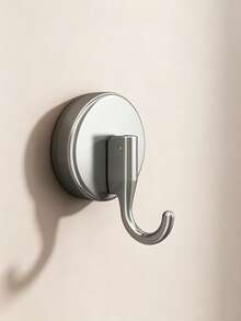 1pc/2pcs Hidden Rotating Gravity Wall Hook Behind Door, Bathroom Storage Rack With Movable Hook - Multicolor - View 3