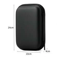 Portable Office Storage Earphone Organizer Bag, Lightweight Data Cable Shell, Mobile Hard Drive, Fashionable Earphone Accessories Storage With Shockproof Design - Multicolor - View 6
