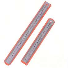 1/3pcs Metal Steel Ruler Set, 15/20/30cm Measuring Scale, Student Office Drawing Measurement Tool, Home Craft Cutting Ruler, Holiday Small Gift - Multiple Styles - View 7