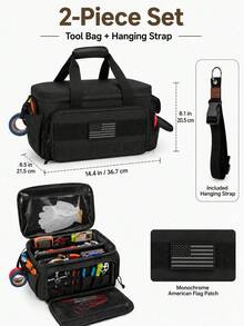 14" Heavy Duty Tactical Tool Bag Non-Slip Base Multipurpose Work Organizer For Handyman,Carpenter,Durable Portable Tool Storage - Tool Bag Set - View 1