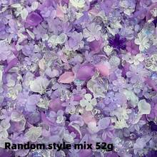 52g Mixed Style Multicolor Frosted Flower Leaf Acrylic Pendants For DIY Bracelets, Phone Charms, Keychains Handmade Craft Supplies - Multicolor - View 21