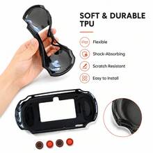 Data Frog For PlayStation 2000 Back Cover, Compatible With PSV2000 Soft Case And Joystick Thumb Grips - View 3