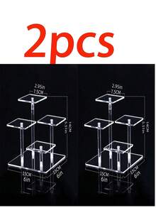 1pc Acrylic Cosmetic Storage Box, Multi-Layer Transparent Display Rack, Suitable For Perfume, Skincare, Makeup, Bathroom, Bedroom, Home Decor - Multicolor - View 14