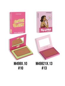 MISSLYN 2Pcs CONTOUR QUEEN Bronzing & Contouring Powder & POP OF PINK POWDER BLUSH Set, Silky Blendable Pigment, Natural Warm Glow, Face Palette Cheek/Contour, Daily/Travel/Summer, Y2K/Soft Glam/Sun-Kissed, Blush & Bronzer Set,Halloween Makeup - #10+#13 - View 9
