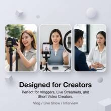 HITOZON Wireless Lavalier Microphone - Smart Noise Reduction, Plug & Play, Compatible With IPhone And Android Smartphones - For Video Recording, Teaching, Interviewing, Podcasting - White - View 4