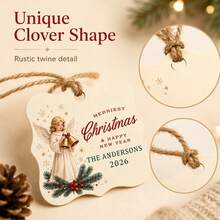 LICVIC Custom Christmas Gift Tags With Family Name, Personalized Holiday Greeting Card Tags, Cozy Winter Christmas Decor, Customized New Year Gift Labels, Customizable Hanging Present Tags, Christmas Party Decor, Holiday Gift Wrap Accent, Home Decor - Style E - View 5