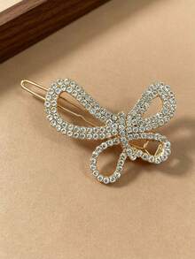 1pc Women's Hollow Pearl Butterfly Clip Hairpin, French Style Gentle Side Clip, Daily Commute Loose Hair Side Hair Accessory - Multicolor - View 15