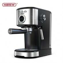 HiBREW H5A Semi-Automatic Espresso Machine, 1.2L Large Capacity Removable Water Tank, Easy To Clean, Visual Temperature Gauge, One-Touch Extraction, User-Friendly, 51mm Comfortable Handle, Stainless Steel Body - EU F Type Plug(220-240V) - View 12