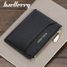 Baellerry New PU Wallet Men's Short Zipper Coin Purse Thin Driver License Card Holder ID Case - Multicolor - View 8
