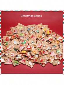 10Pcs Christmas Decor Note Clip Set Cute Reindeer Snowman Christmas Tree Design Wear‑Resistant Moisture‑Proof For Home Kitchen Holiday Decor Gifts Random Packaging Bag,Christmas Miniatures - A - View 4